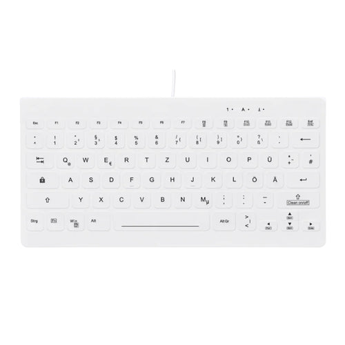 Contour Design Active Key Contour QuickClean Medizinische Tastatur Abnehmbare Abdeckung Mini Kabelgebunden Weiß DE C4112