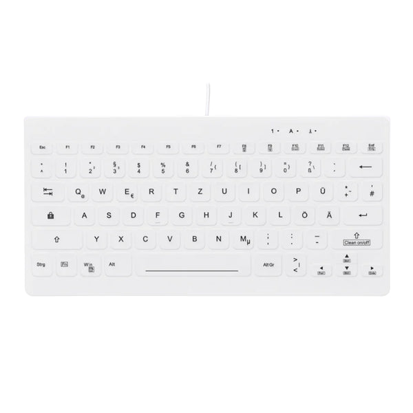 Contour Design Active Key Contour QuickClean Medizinische Tastatur Abnehmbare Abdeckung Mini Kabelgebunden Weiß DE C4112