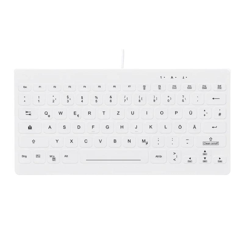 Contour Design Active Key Contour QuickClean Medizinische Tastatur Abnehmbare Abdeckung Mini Kabelgebunden Weiß DE C4112