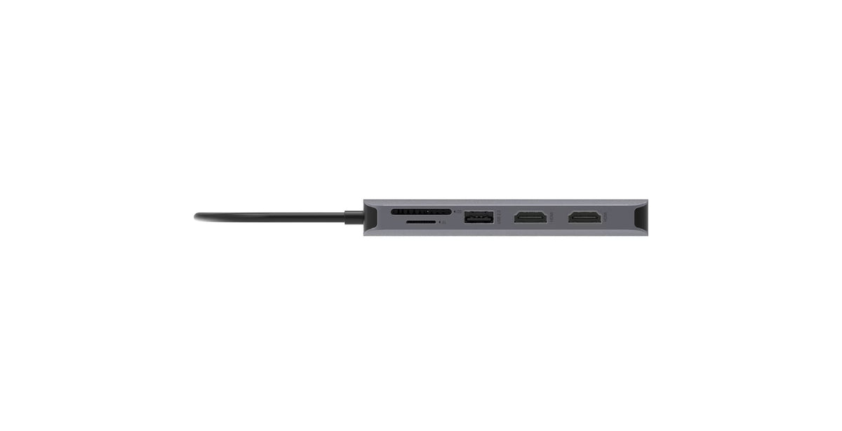 Acer 12-in-1 Type-C Dongle Kabelgebunden USB 3.2 Gen 1 (3.1 Gen 1) Type-C Silber
