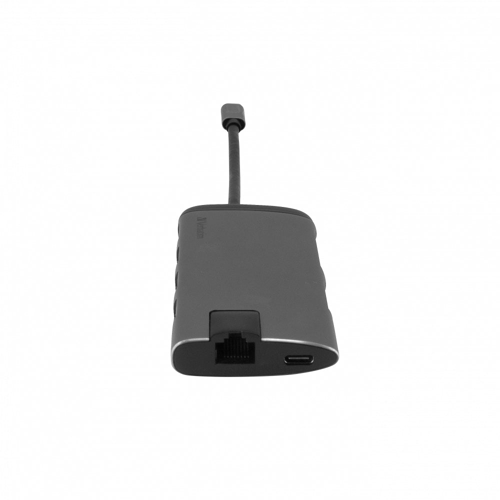 Verbatim 16102510 laptop-dockingstation & portreplikator Kabelgebunden USB 3.2 Gen 1 (3.1 Gen 1) Type-C Schwarz, Silber