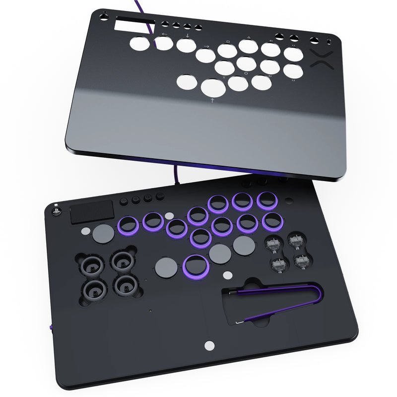 Turtle Beach Victrix Pro KO Leverless Fight Stick Grau USB Kampfstab Digital PC, PlayStation 4, PlayStation 5
