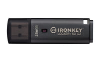Kingston Technology IronKey 256GB Locker Plus 50 G2, FIPS 197, AES-256