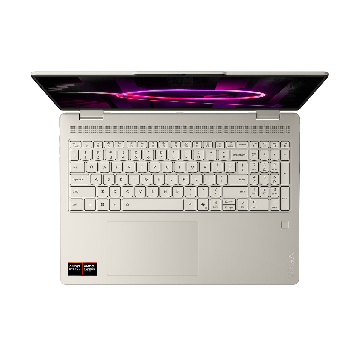 Lenovo Yoga 7 2-in-1 16AGP11 Copilot+ PC AMD Ryzen AI 7 445 Hybrid (2-in-1) 40,6 cm (16") Touchscreen WQXGA+ 32 GB LPDDR5x-SDRAM 1 TB SSD Wi-Fi 7 (802.11be) Windows 11 Home Deutsch Muschel (Farbe)