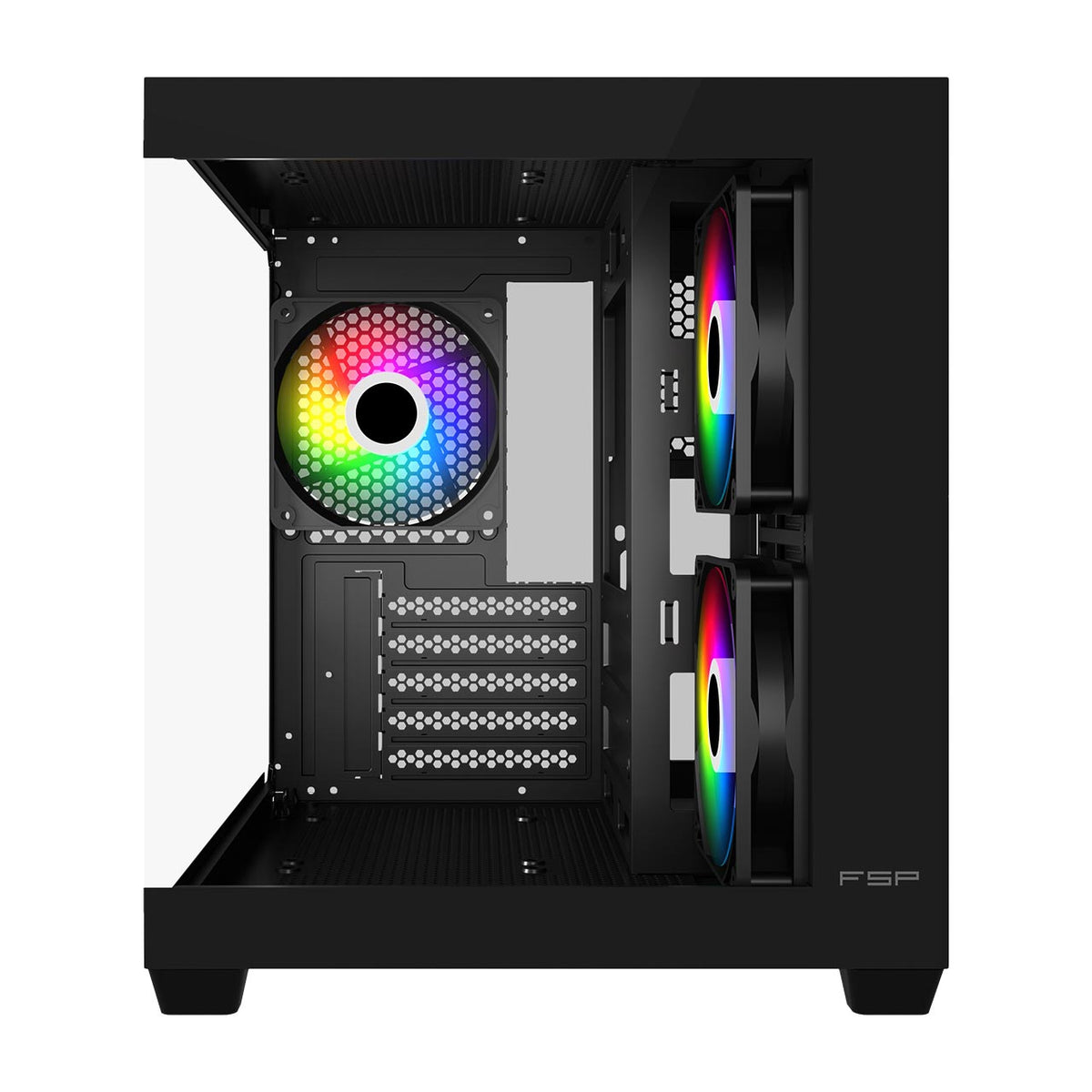 FSP S140-BA Gehäuse Mini Tower mITX, mATX Schwarz ARGB