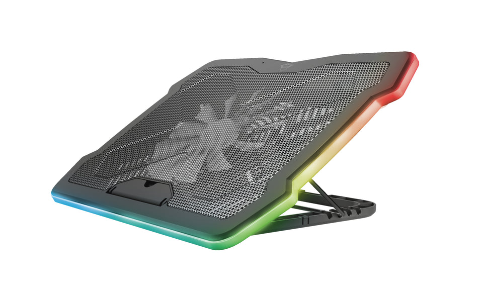 Trust GXT 1126 Aura Support de refroidissement pour ordinateur portable 43,2 cm (17") 700 tr/min Noir
