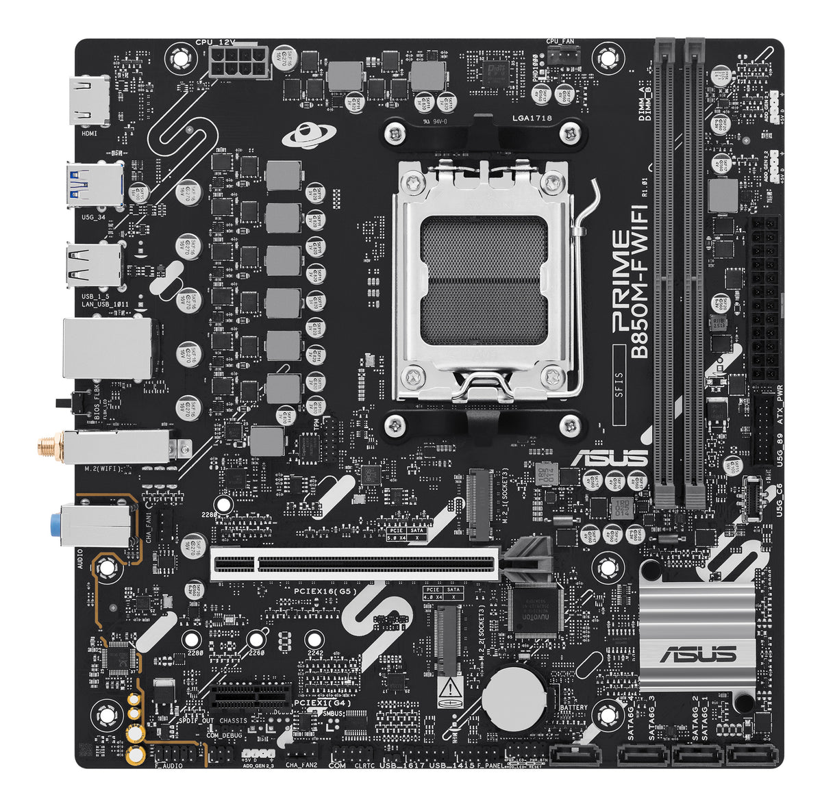 ASUS PRIME B850M-F WIFI AMD B850 Sockel AM5 micro ATX