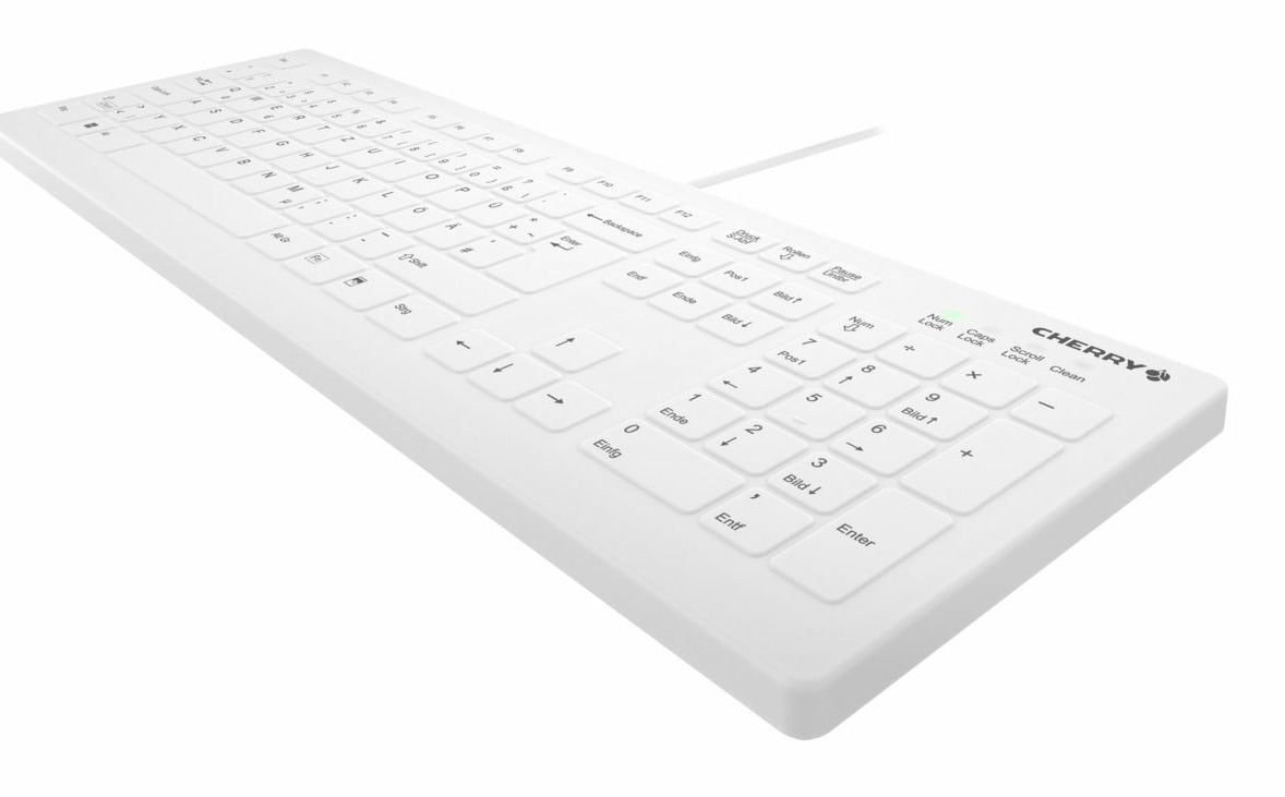 Contour Design Active Key AK-C8112 Tastatur Medizinisch USB QWERTZ Deutsch Weiß