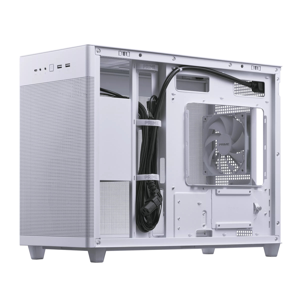 ASUS Prime AP201 MicroATX Mini Tower Weiß