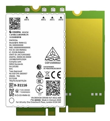 DELL DW5933E Eingebaut WWAN 4670 Mbit/s