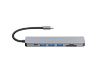 Equip USB-C 7-in-1 Multifunktionsadapter, HDMI 4K/60Hz, USB 3.2 Gen1 x 3, TF/MICRO SD, 100W USB PD