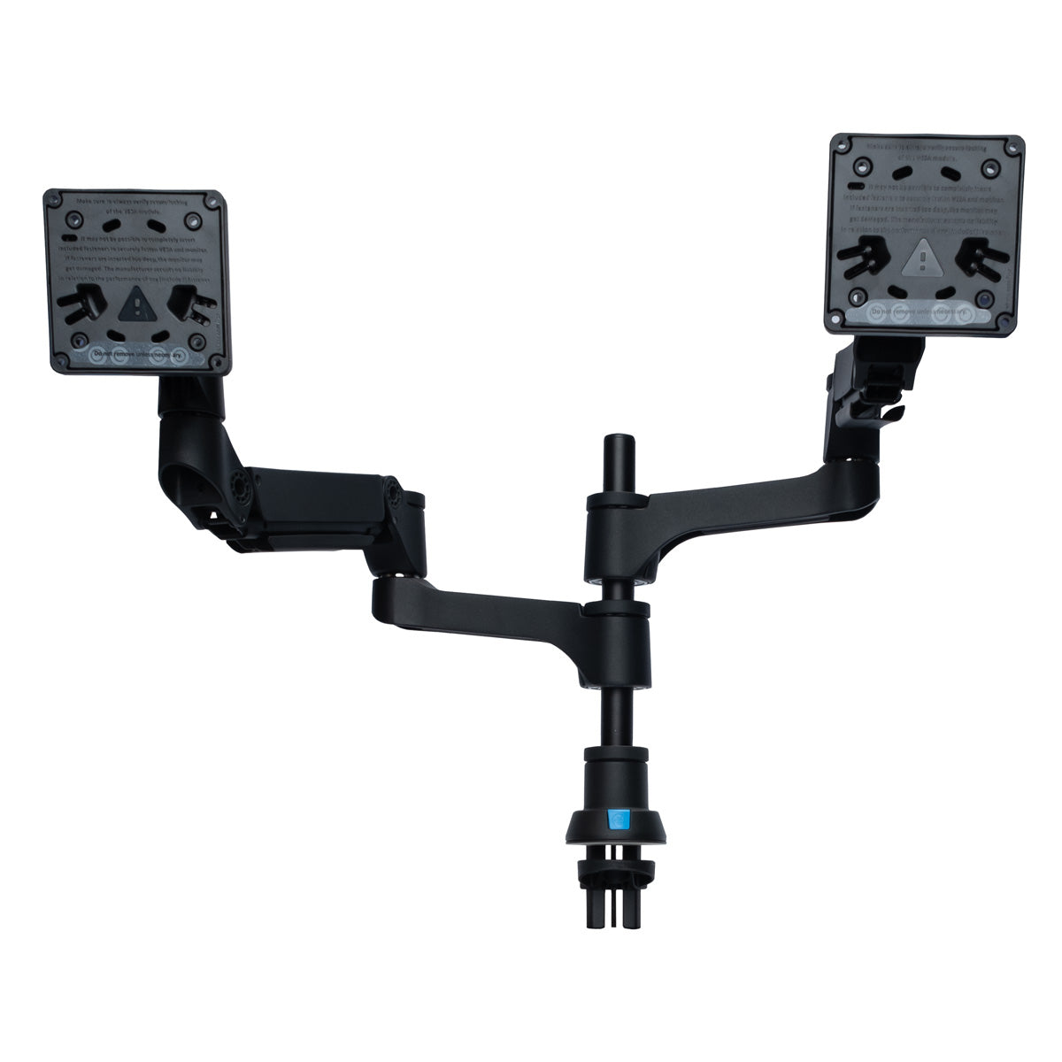 R-Go Tools Monitorarm R-Go Caparo, verstellbarer Doppelmonitorarm mit Gasfeder, 100% Zirkular, 3-9 kg Tragkraft, schwarz