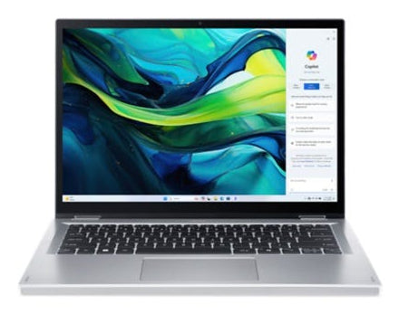 Acer Aspire Go Spin 14 AGSP14-31PT-36R6 Intel Core 3 N355 Hybrid (2-in-1) 35,6 cm (14") Touchscreen WUXGA 16 GB LPDDR5-SDRAM 512 GB SSD Wi-Fi 6 (802.11ax) Windows 11 Home Deutsch Silber