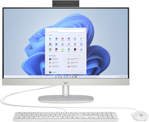HP 24-cr0006ng AMD Ryzen™ 5 7520U 60,5 cm (23.8") 1920 x 1080 Pixel All-in-One-PC 16 GB LPDDR5-SDRAM 512 GB SSD Windows 11 Home Wi-Fi 6 (802.11ax) Weiß