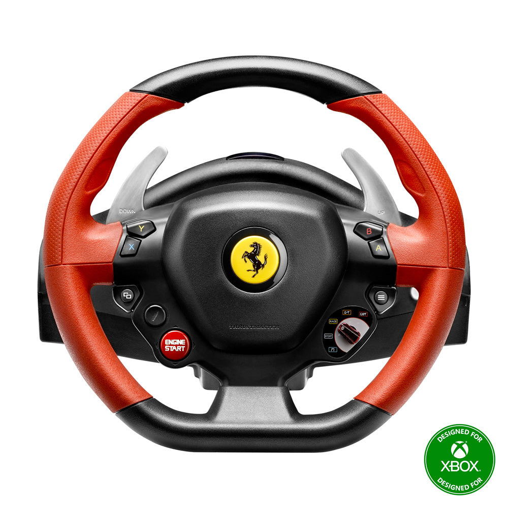 Thrustmaster Ferrari 458 Spider Schwarz, Rot USB Lenkrad + Pedale Xbox One