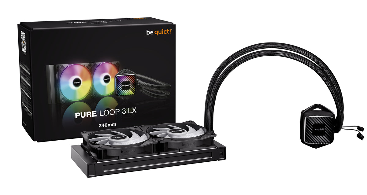 be quiet! PURE LOOP 3 LX Prozessor All-in-One-Flüssigkeitskühler 12 cm Schwarz 1 Stück(e)