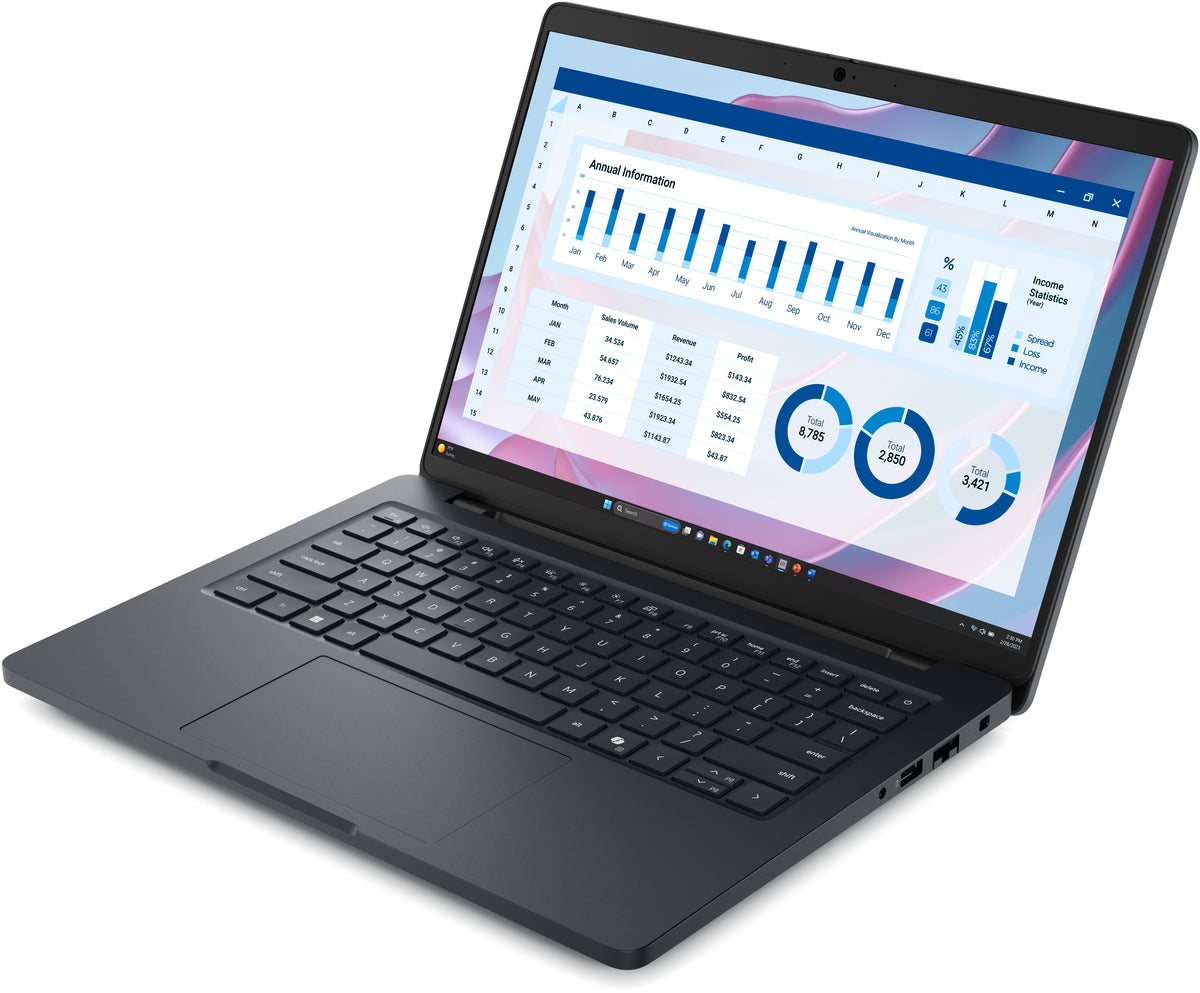 DELL Pro Max 14 MC14255 Copilot+ PC AMD Ryzen AI 7 PRO 350 Mobiler Arbeitsplatz 35,6 cm (14") Full HD+ 32 GB LPDDR5x-SDRAM 1 TB SSD Wi-Fi 7 (802.11be) Windows 11 Pro Deutsch Schwarz