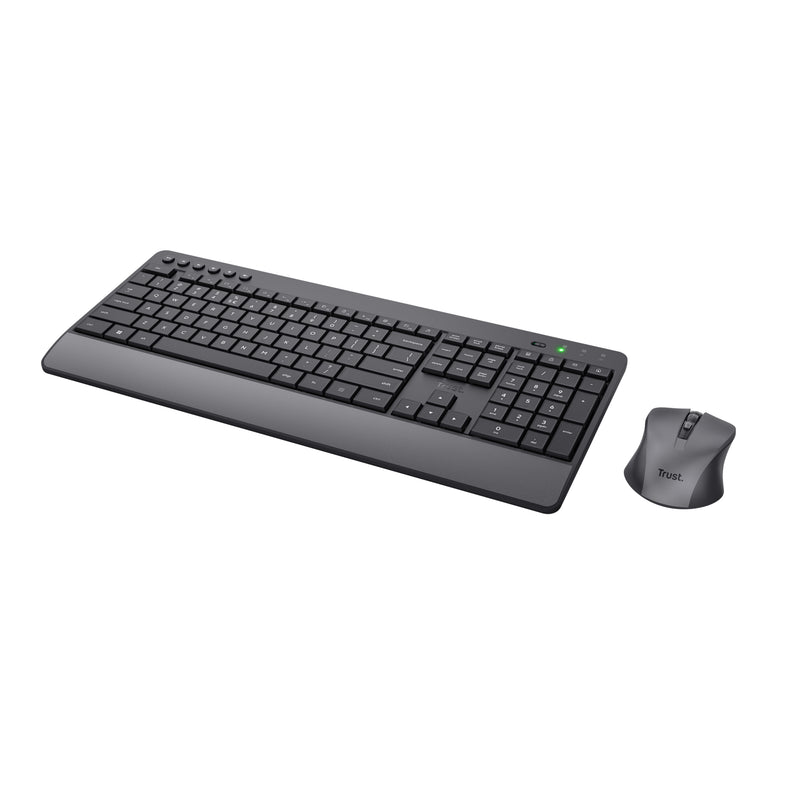 Trust Trezo Tastatur Maus enthalten Büro RF Wireless QWERTZ Schweiz Schwarz
