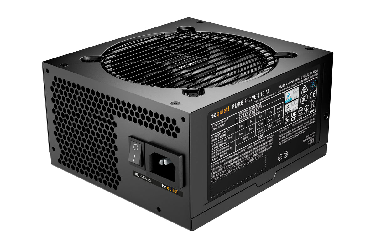 be quiet! Pure Power 13 M | 850W Netzteil 20+4 pin ATX ATX Schwarz