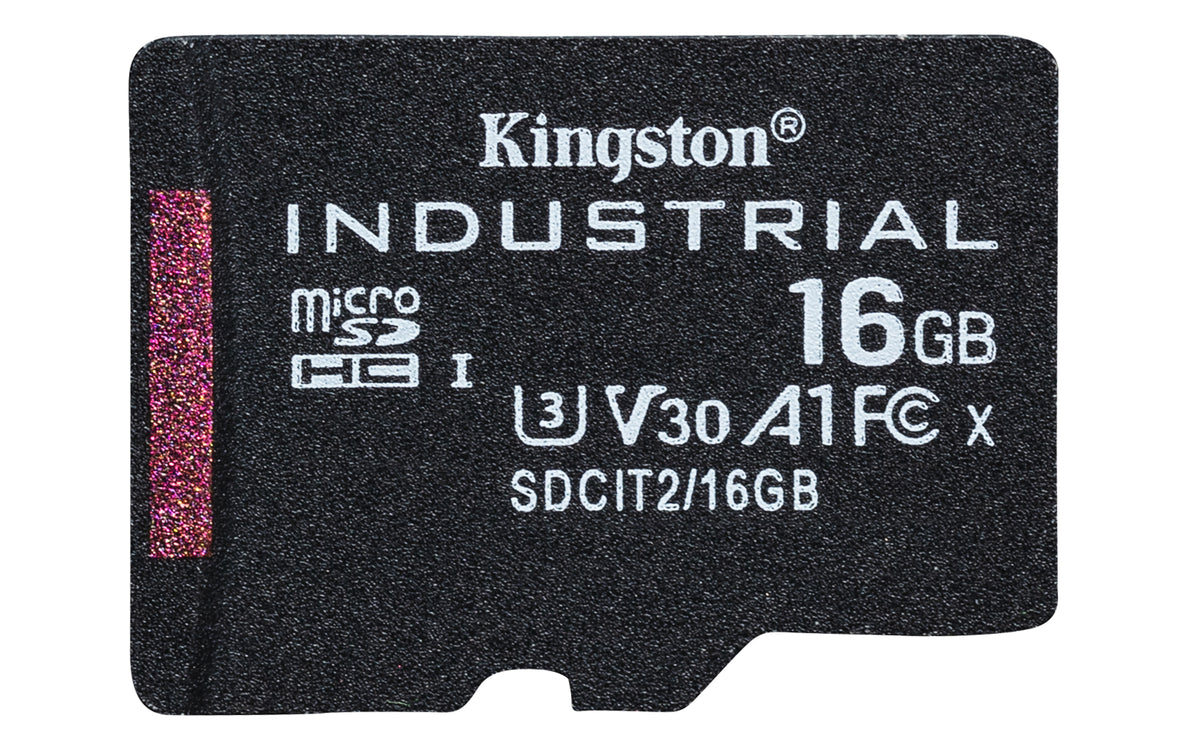 Kingston Technology 16GB microSDHC Industrial C10 A1 pSLC Karte Einzelpackung ohne Adapter