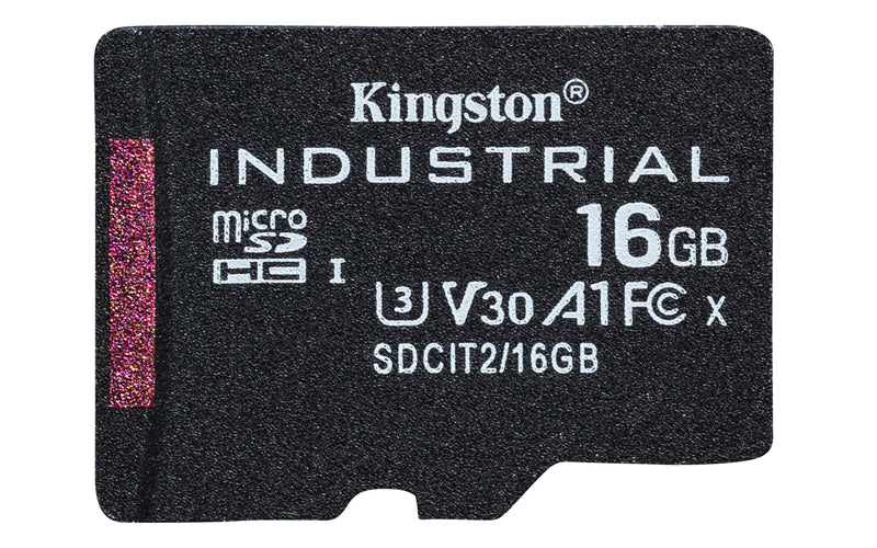 Kingston Technology 16GB microSDHC Industrial C10 A1 pSLC Karte + SD-Adapter