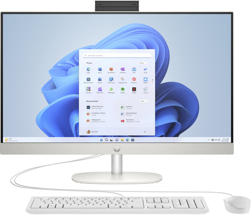 HP 27-cr0105ng AMD Ryzen™ 5 7520U 68,6 cm (27") 1920 x 1080 Pixel All-in-One-PC 16 GB LPDDR5-SDRAM 512 GB SSD Windows 11 Home Wi-Fi 6 (802.11ax) Weiß