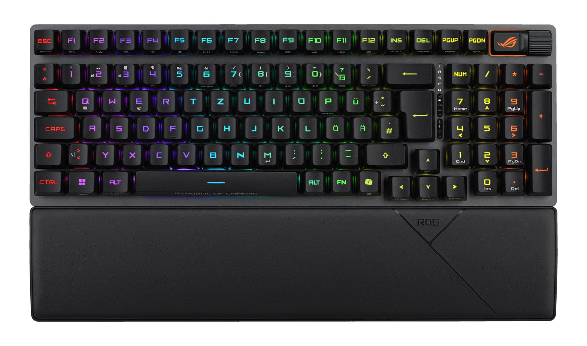 ASUS ROG Strix Scope II 96 RX Tastatur Gaming USB + RF Wireless + Bluetooth Schwarz