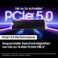 Samsung 9100 PRO Heatsink PCIe® 5.0 NVMe™ M.2 SSD - 1 TB