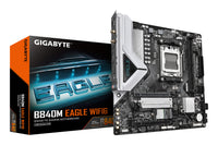 GIGABYTE B840M EAGLE WIFI6 Mainboard – AMD Ryzen 9000 Prozessoren, 5+2+2 Phasen VRM, bis zu 7600 MHz DDR5 (O.C.), 1 x M.2 PCIe 4.0 + 1 x M.2 PCIe 3.0, Wi-Fi 6, 2.5 GbE LAN, USB 3.2 Gen 1