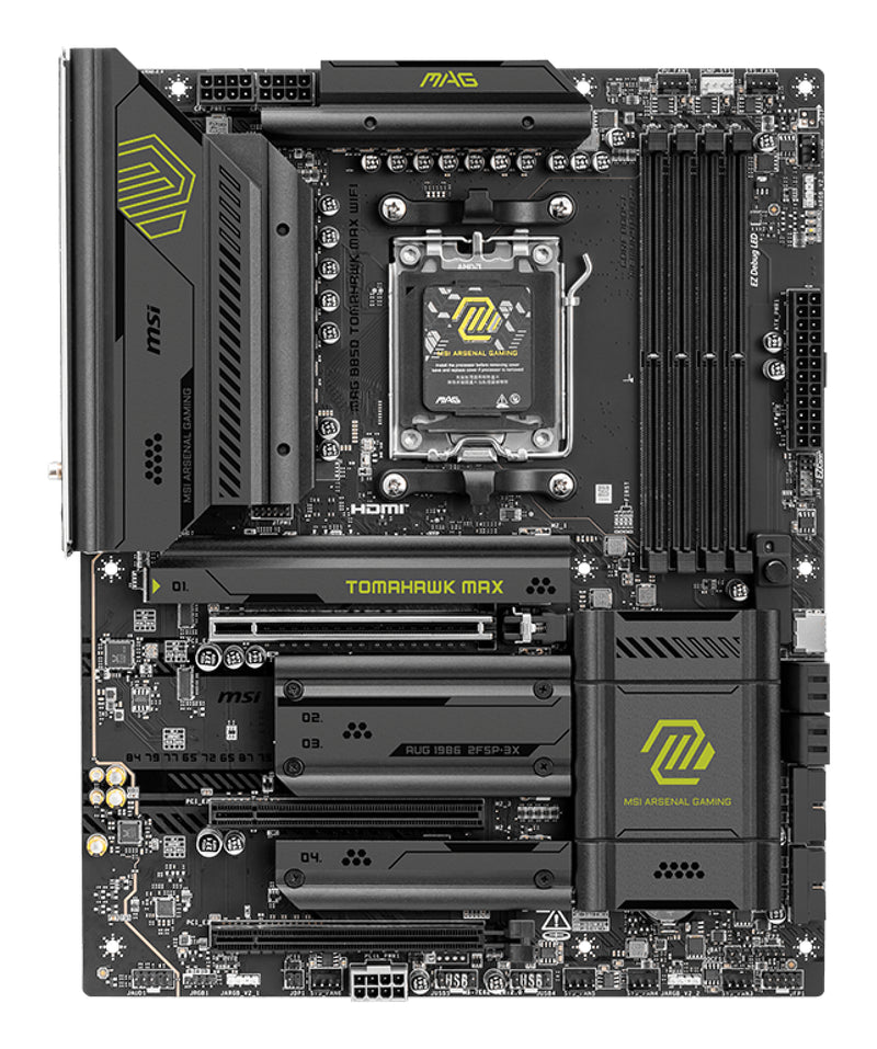 MSI MAG B850 TOMAHAWK MAX WIFI Motherboard AMD B850 Sockel AM5 ATX