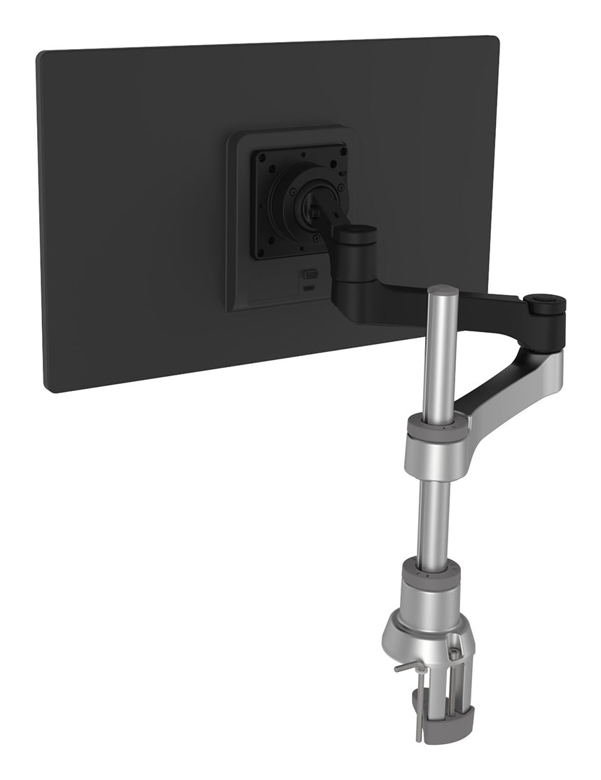 R-Go Tools Monitorhalterung R-Go Zepher, verstellbarer Einzelmonitorarm, 100% Zirkular, bis 8 kg Tragkraft, schwarz