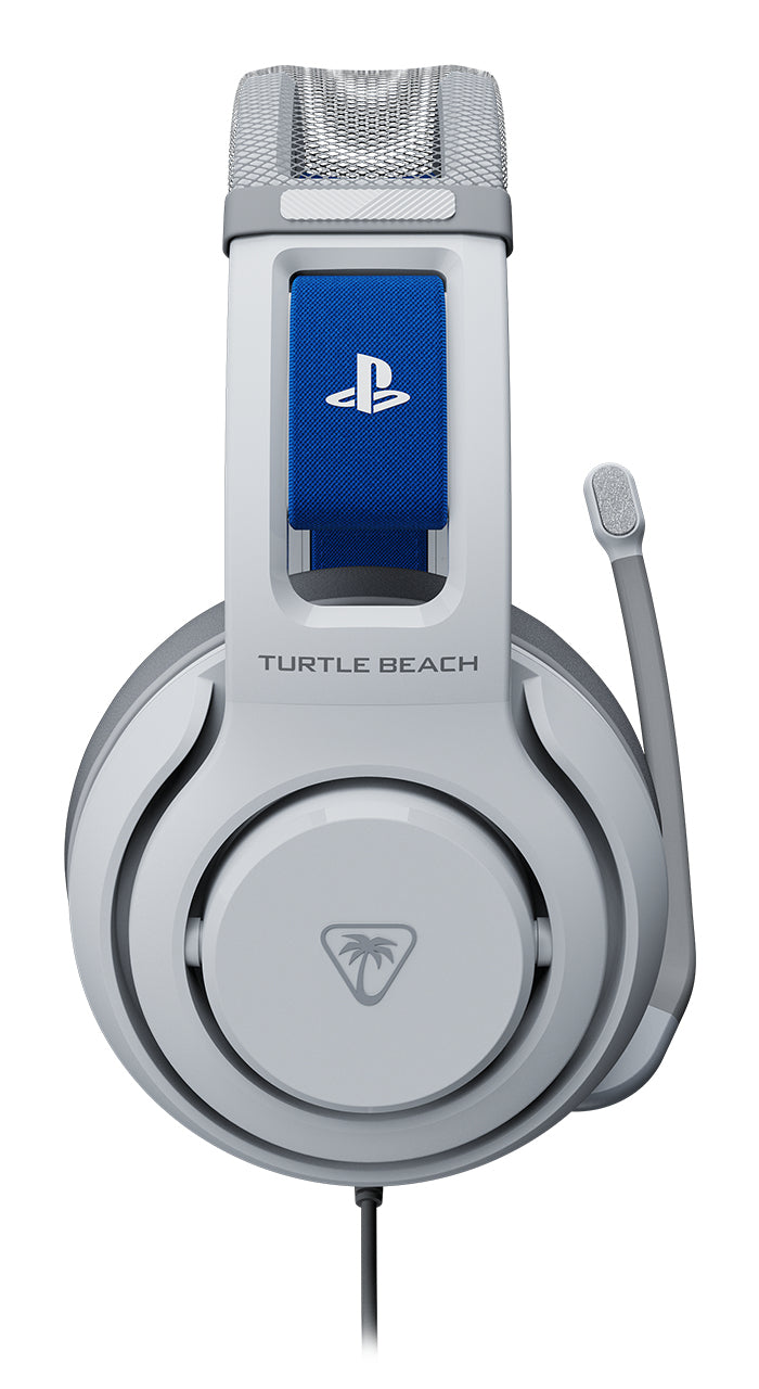 Turtle Beach Atlas 200 Wired Gaming Headset für PS5 and PS4 - offiziell lizenziert für PlayStation,Weiß