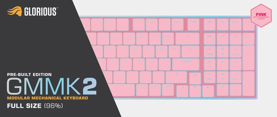 Glorious Gaming GMMK 2 Tastatur USB US Englisch Pink