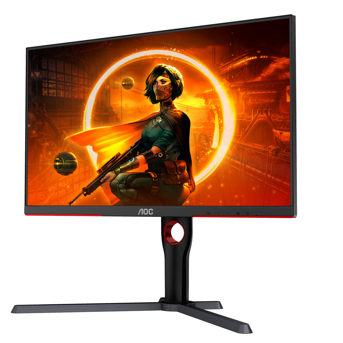 AOC G3 Q27G3XMN/BK Computerbildschirm 68,6 cm (27") 2560 x 1440 Pixel 2K Ultra HD LED Schwarz, Rot