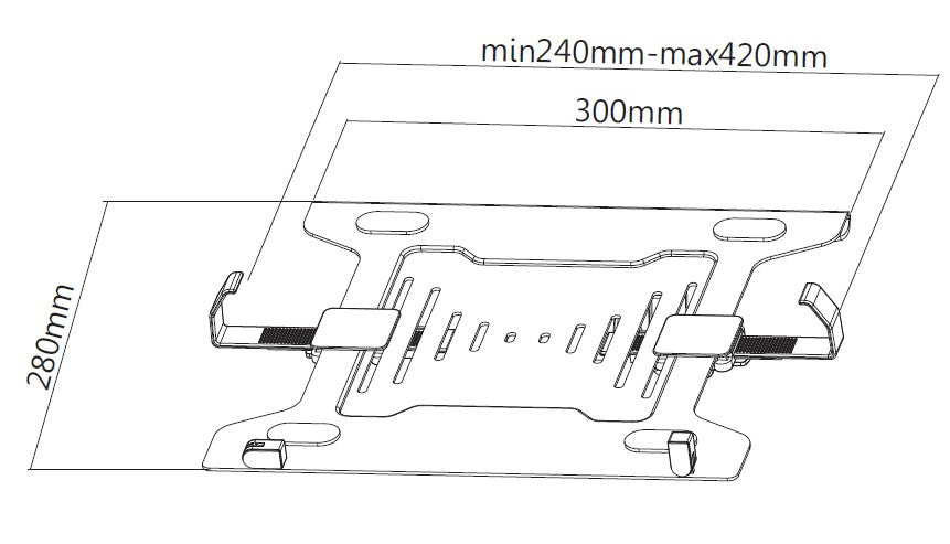Equip VESA-Notebook-Halter für 10" bis 15" Laptops