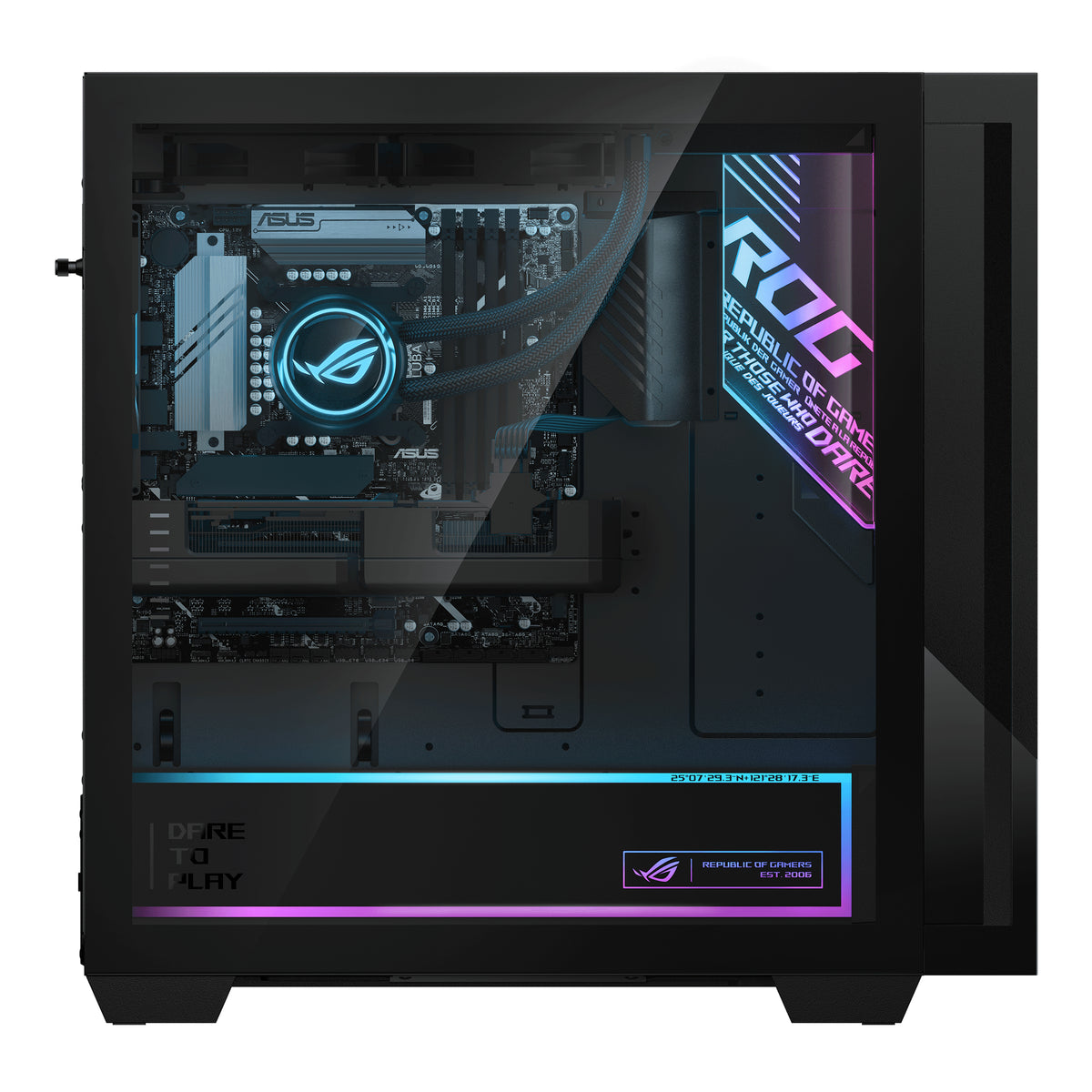ASUS ROG G700 G700TF-7265KF410W Intel Core Ultra 7 265KF 32 GB DDR5-SDRAM 1 TB SSD NVIDIA GeForce RTX 5080 Windows 11 Home Tower PC Schwarz