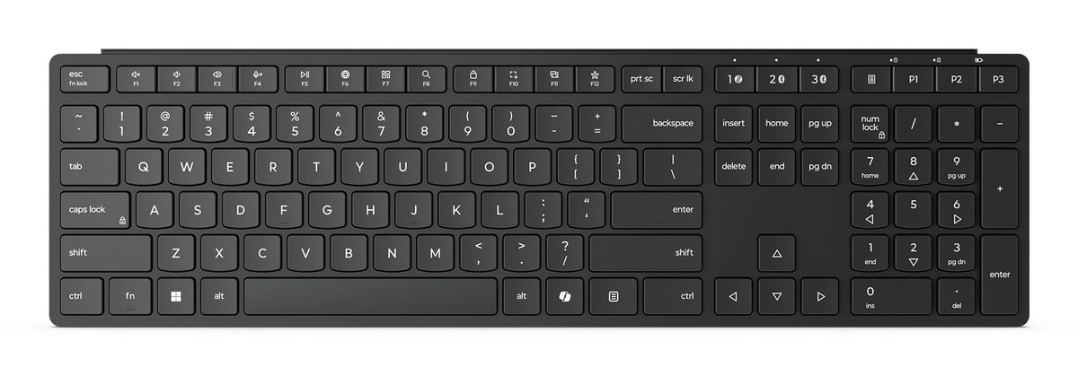 Lenovo 4Y41S04673 Tastatur Heimbüro RF Wireless + Bluetooth Deutsch Schwarz