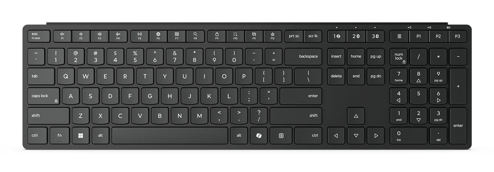 Lenovo 4Y41S04673 Tastatur Heimbüro RF Wireless + Bluetooth Deutsch Schwarz