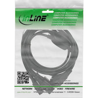 InLine Netz-Y-Kabel, 1x Schutzkontaktstecker zu 3x Kaltgerätestecker, 1,8m