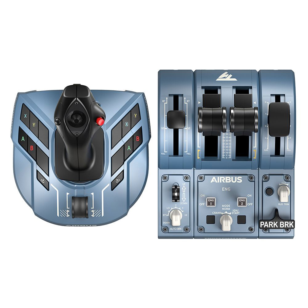 Thrustmaster TCA Captain Pack X Airbus Edition Schwarz, Blau USB Joystick + Motorsteuerungshebel Analog / Digital PC, Xbox Series S, Xbox Series X