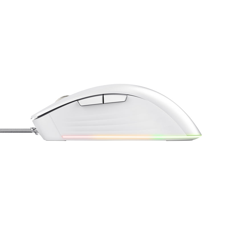 Trust GXT924W YBAR+ Maus Gaming rechts USB Typ-A Optisch 25600 DPI