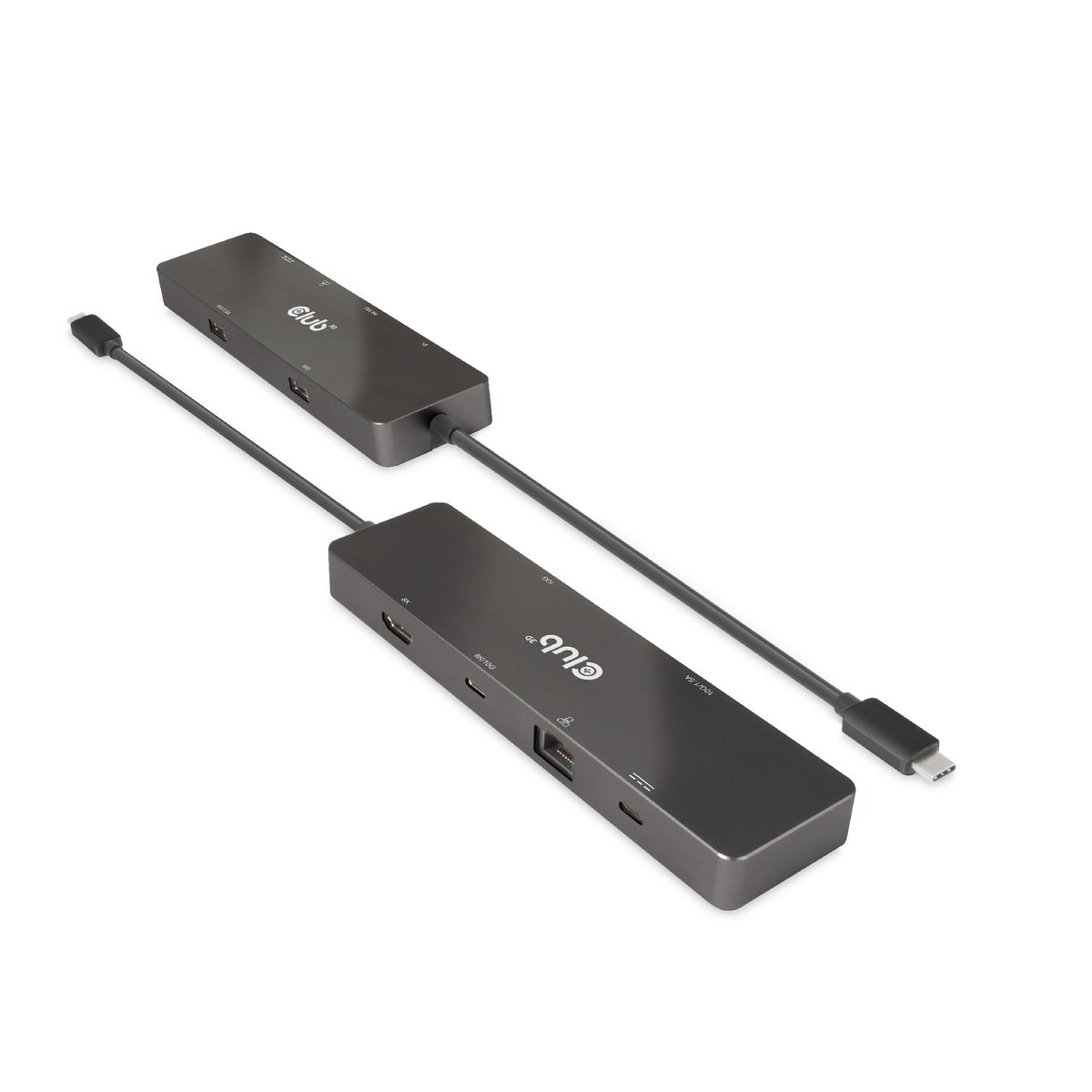 CLUB3D 6-in-1 USB3.2 Gen2 Typ-C Dual Displays Portable Dock mit USB Typ-C Video 4K60Hz