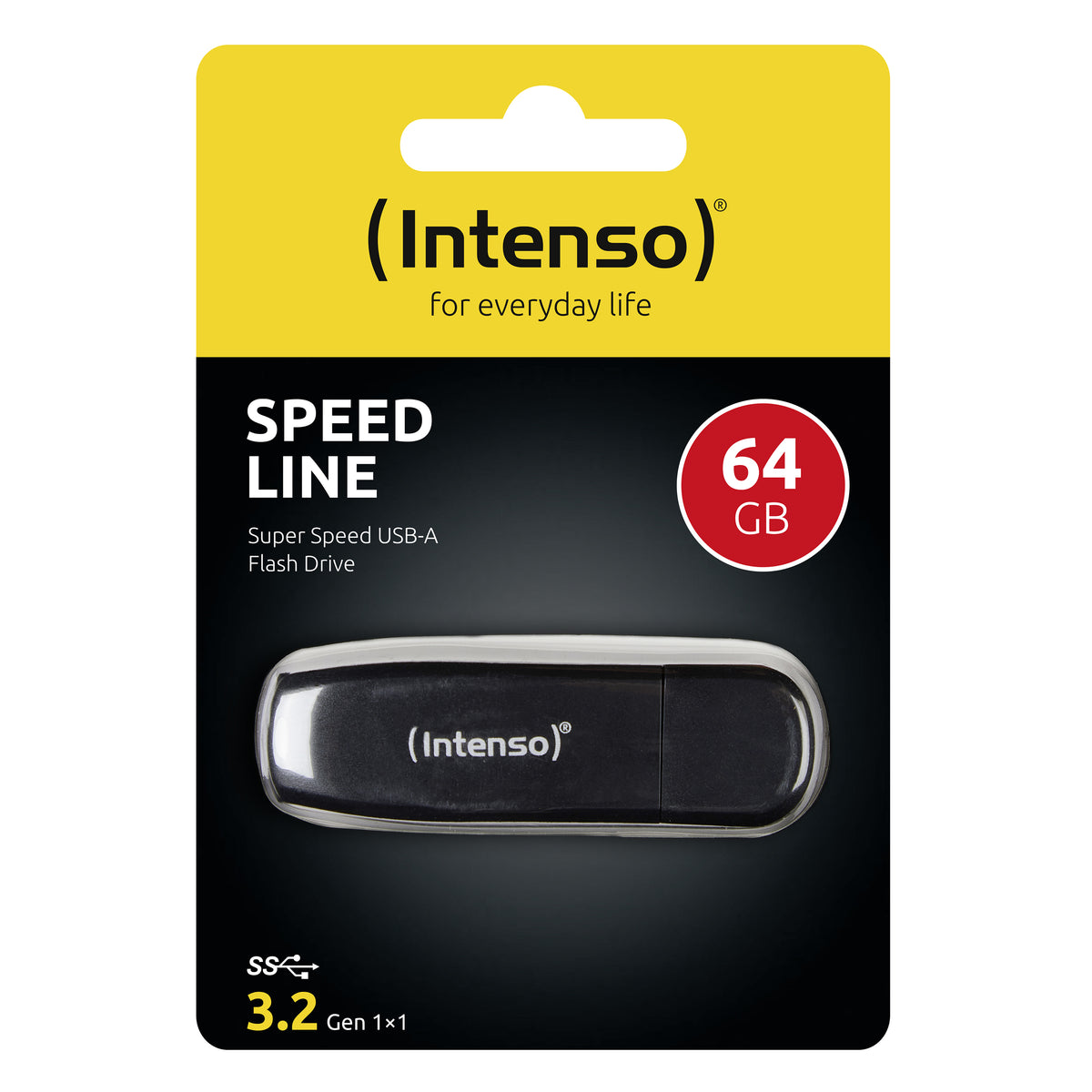 Intenso Speed Line USB-Stick 64 GB USB Typ-A 3.2 Gen 1 (3.1 Gen 1) Schwarz