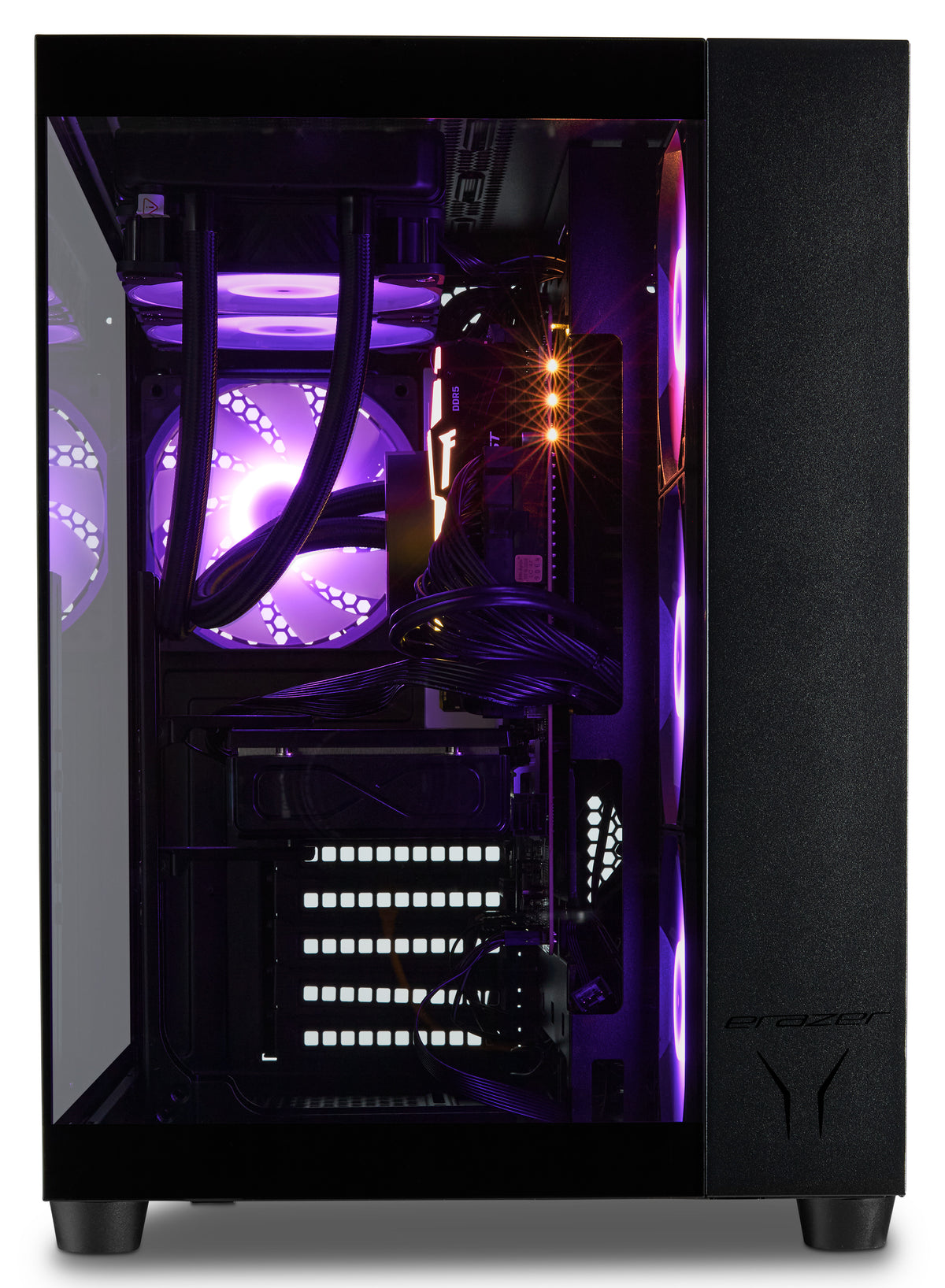 ERAZER Tank X15 (MD 340128) AMD Ryzen™ 7 7800X3D 32 GB DDR5-SDRAM 1 TB SSD NVIDIA GeForce RTX 5060 Ti Windows 11 Home Tower PC Schwarz