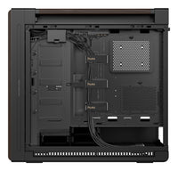 ASUS ProArt PA602 Wood Edition Modern Black - Metal Panel Midi Tower Schwarz, Holz