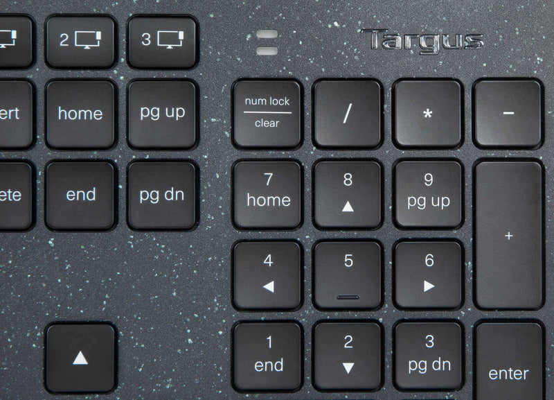 Targus Sustainable Energy Harvesting EcoSmart Tastatur Universal Bluetooth QWERTY Nordisch Schwarz