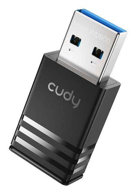 Cudy AX900 Dual-Band Wi-Fi 6 USB Adapter, WU900 1.0 WLAN 600 Mbit/s
