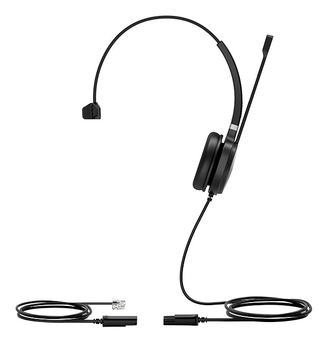 Yealink YHS36 Kopfhörer Kabelgebunden Kopfband Büro/Callcenter Schwarz, Silber