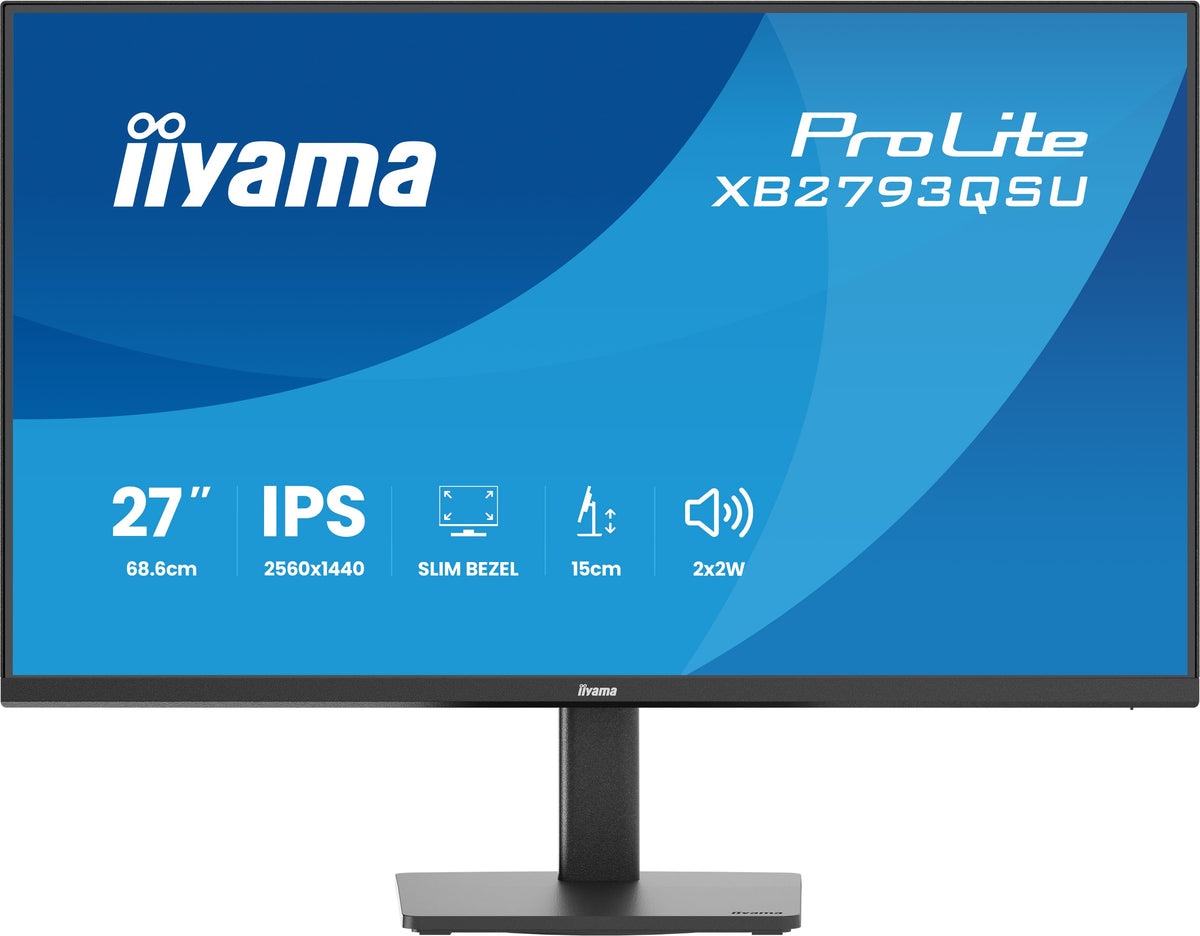 iiyama ProLite XB2793QSU-B1 Computerbildschirm 68,6 cm (27") 2560 x 1440 Pixel Quad HD LED Schwarz