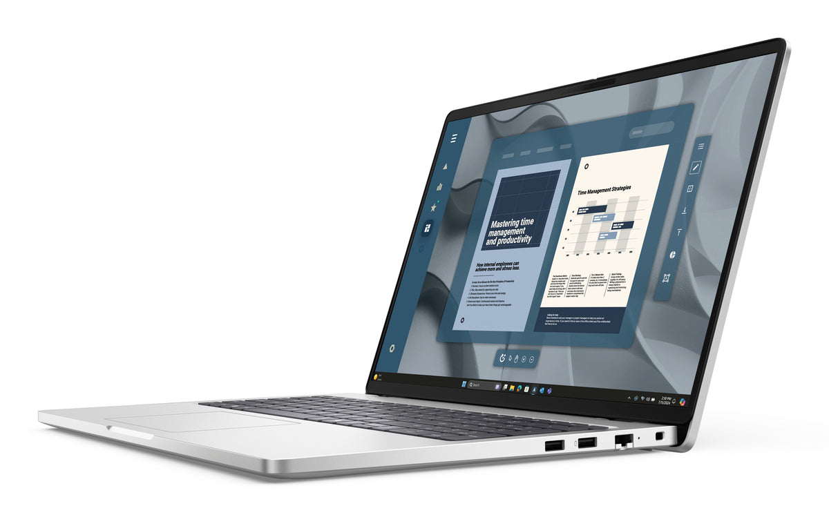 DELL Pro 16 PC16255 Copilot+ PC AMD Ryzen AI 7 PRO 350 Laptop 40,6 cm (16") Full HD+ 16 GB DDR5-SDRAM 512 GB SSD Wi-Fi 6E (802.11ax) Windows 11 Pro Schweiz Platin